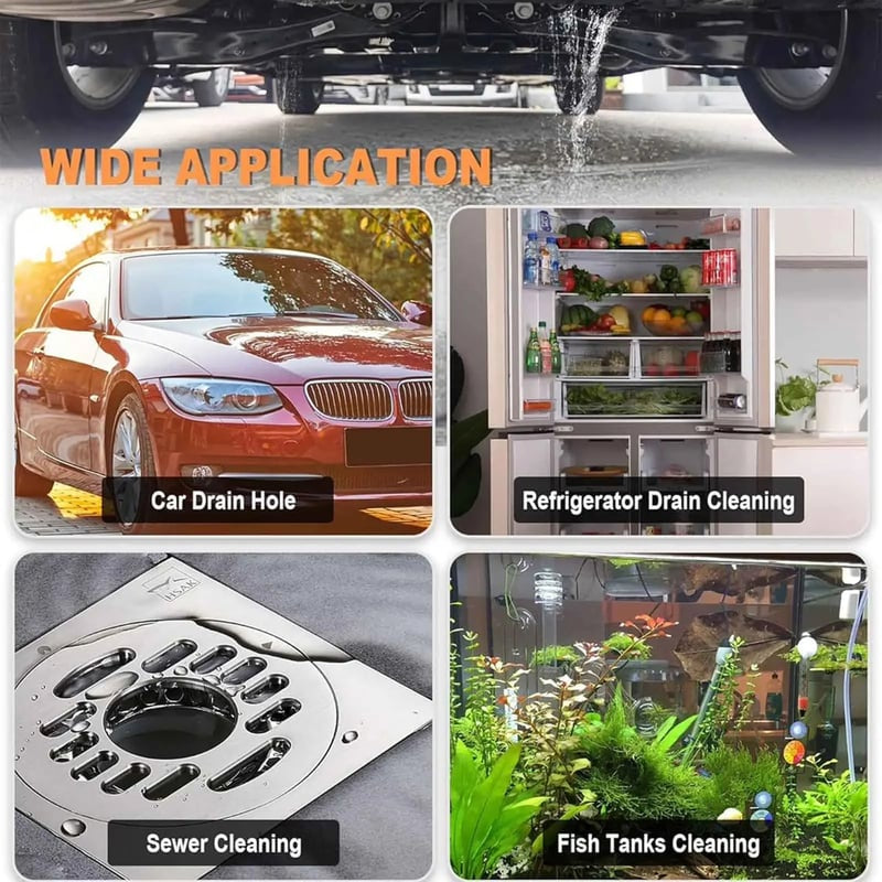 🚗Flexible Car Sunroof Drain Pipe Dredge Tool & Anti-Clogging Brush (78-Inch / 2M)