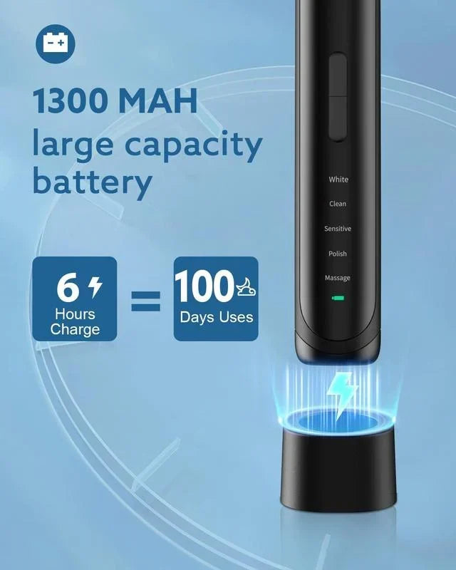 Adult Sonic Electric Toothbrush(with 4 brush heads)