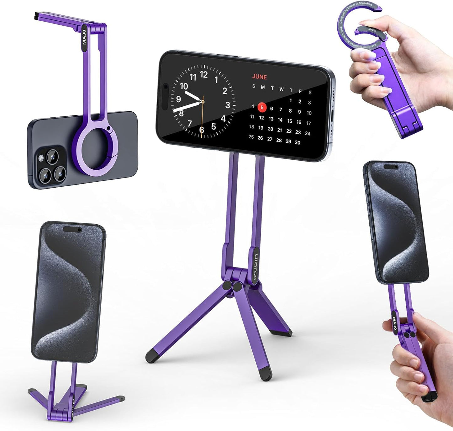 Carabiner-Mounted Phone Tripod