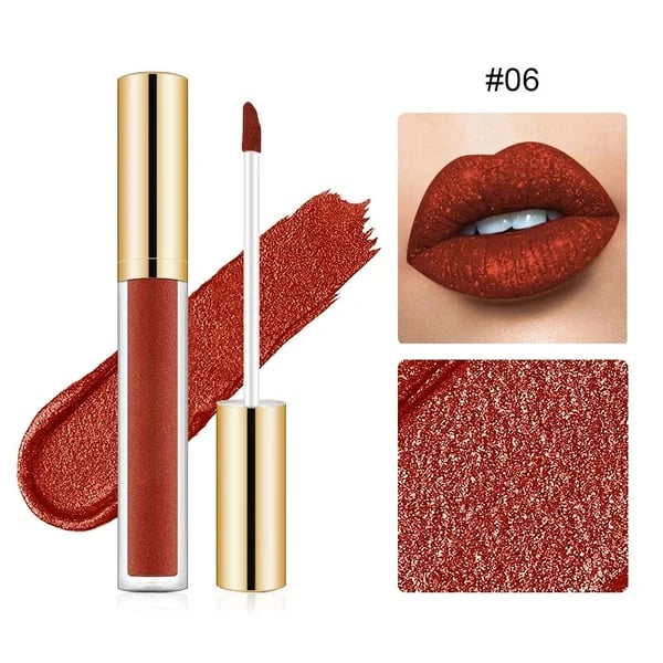 đŸ”¥Metallic Liquid Diamond Glitter Lipstick