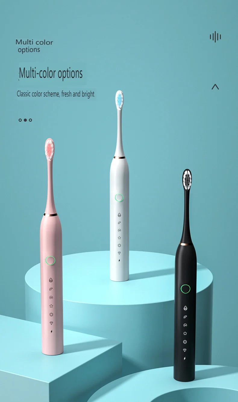 Adult Sonic Electric Toothbrush(with 4 brush heads)
