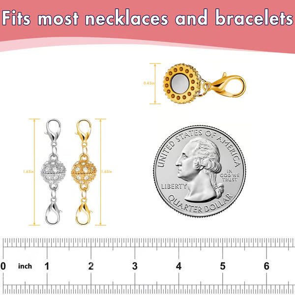 Magnetic Necklace Clasps and Closures(Buy 2 get 4)