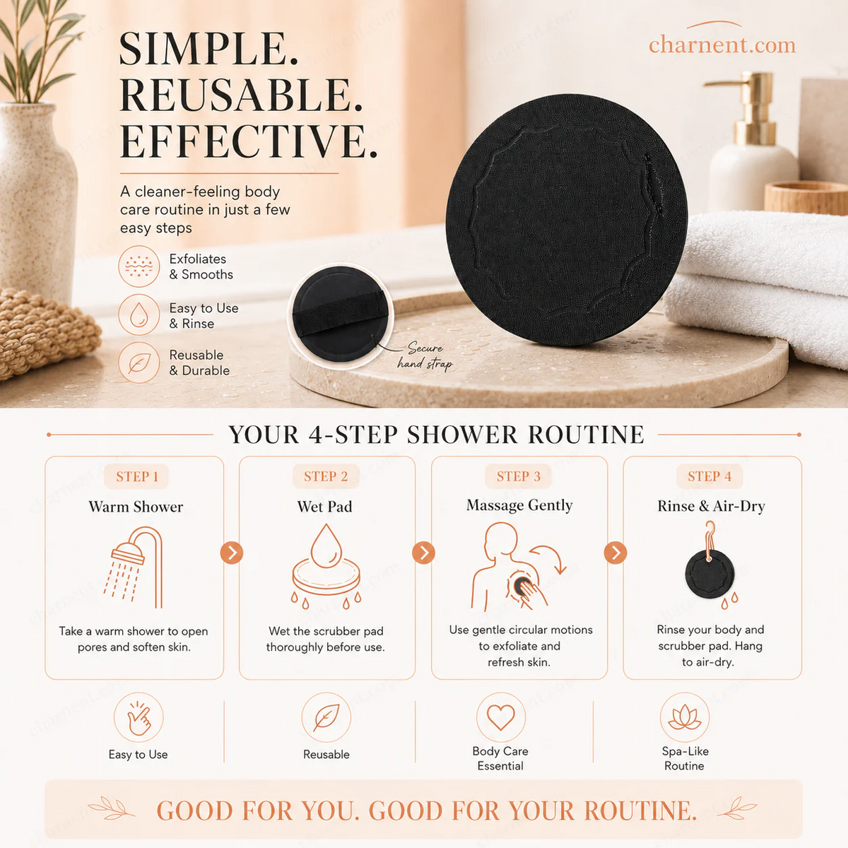 🥳HOT SALE💞50K+ SOLD!🌸 50% OFF! Scrub Bath Pads – Gently exfoliate, unclog pores, reveal brighter skin. Durable rubber, easy to rinse. A little scrub goes a long way! ✨🛀
