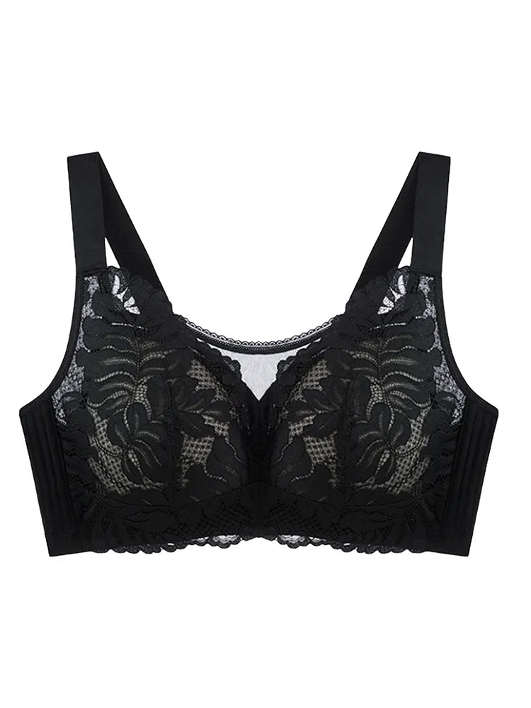 Shape-enhancing Minimizer Bra Comfortable & Sexy With Prevent Accidental Exposure Lace Trim