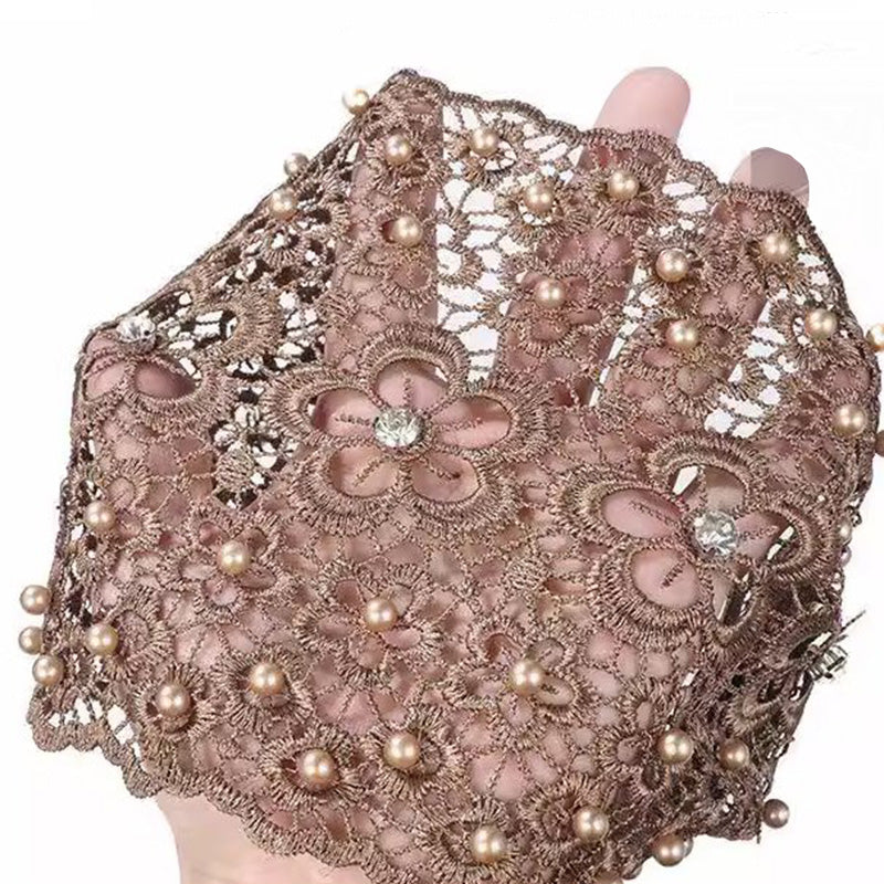 Women's floral lace headscarf