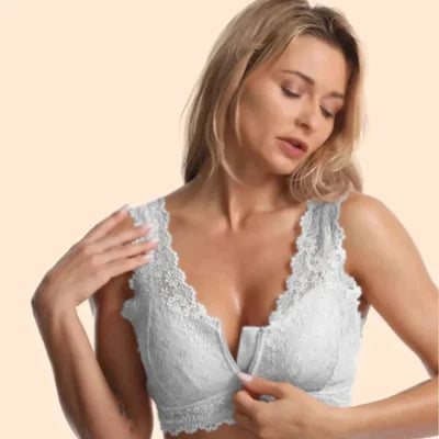 š„Front Zipper Lace Push Up Bra