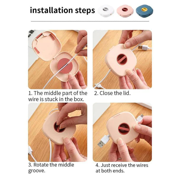 2 in 1 Cable Winder with Phone Stand