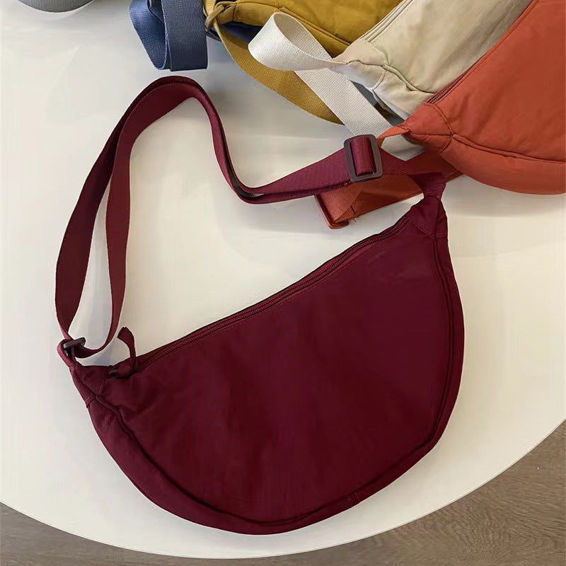 Simple Women Dumpling Crossbody Bag