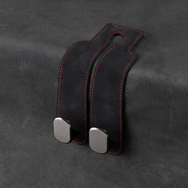 🚗Car Seat Back Alcantara Storage Hook - 💥Double Hook Holder for Convenient Storage(2PCS)
