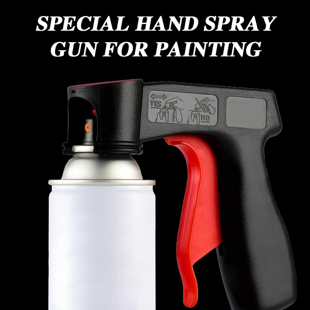 Universal Aerosol Spray Can Trigger Handle with Full Grip Reusable Design