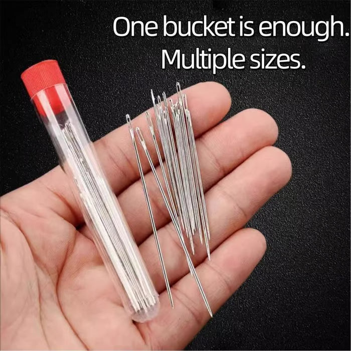 ULTIMATE Big-Eye Needle Set 34 PCS: Thread in Seconds, Craft with Joy! 🧵✨