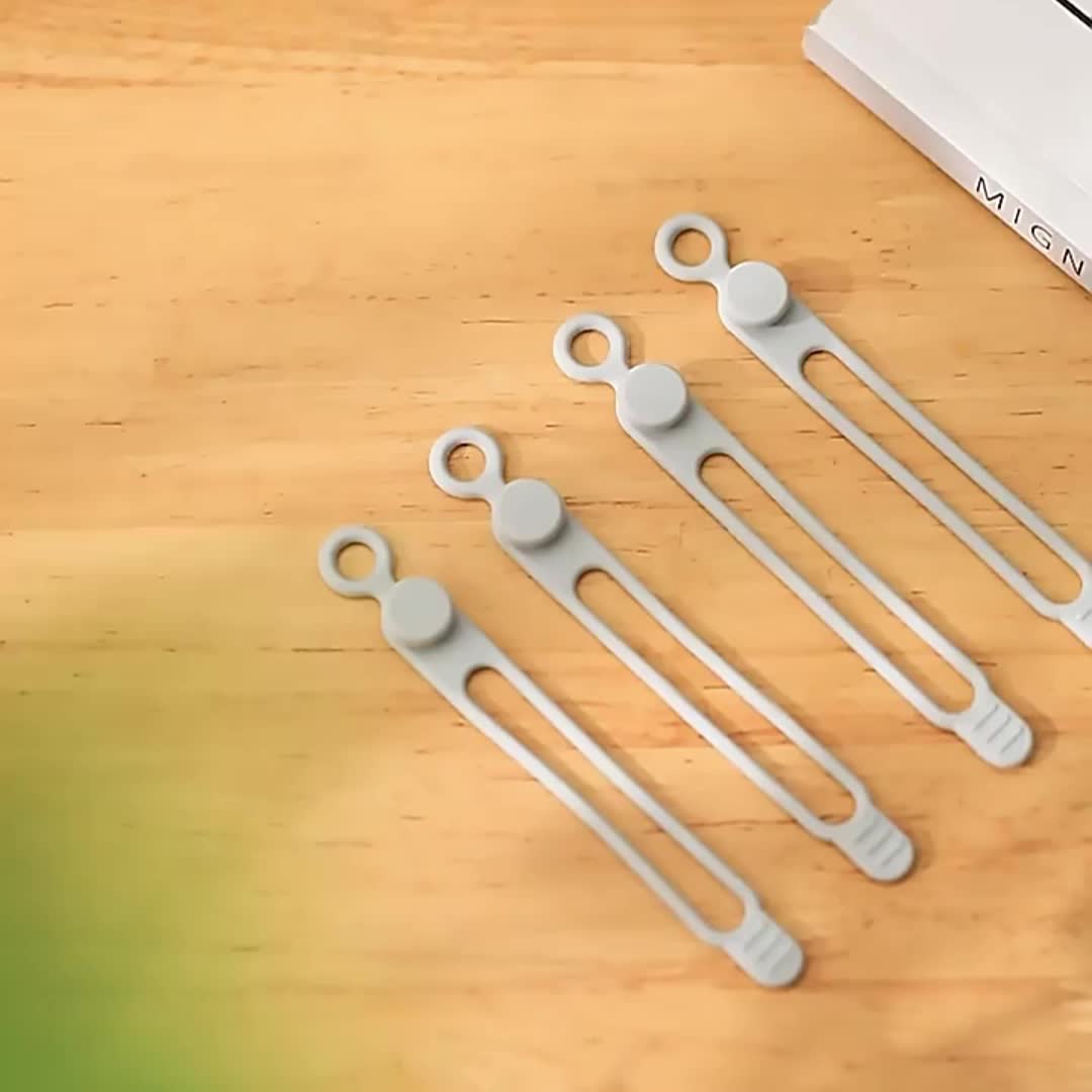 20pcs Reusable Silicone Cable Ties