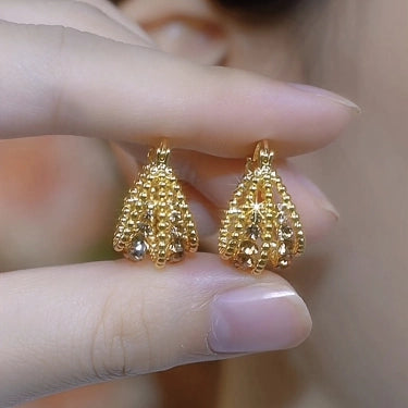 Gorgeous Hollow Diamond-Studded Basket Earrings