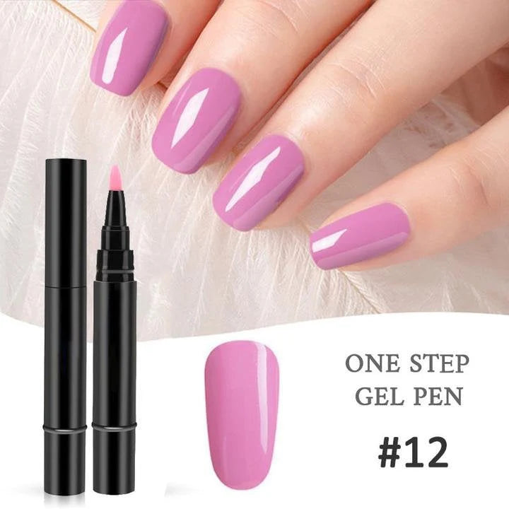 ✨One Step Gel Nail Pen | 3-in-1 No Topcoat UV Nail Polish | Long-Lasting DIY Manicure Pen with Precision Tip🎨