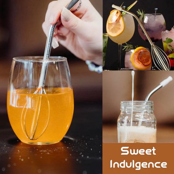 🍹[2-in-1 Innovation] The Whisk Straw✨