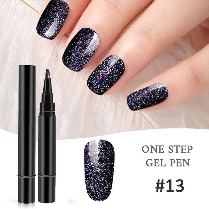 ✨One Step Gel Nail Pen | 3-in-1 No Topcoat UV Nail Polish | Long-Lasting DIY Manicure Pen with Precision Tip🎨