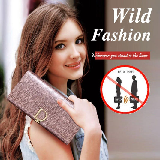 Large-capacity Stylish Temperament Wallet - RFID Blocking