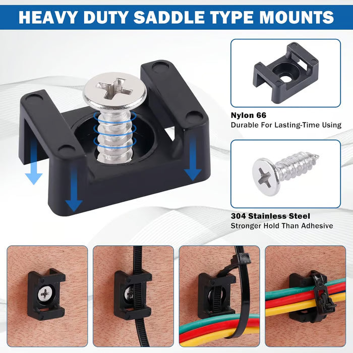 🔥Hot Sale 50% OFF - Magnetic Cable Zip Tie Mount Kit  (5PCS)