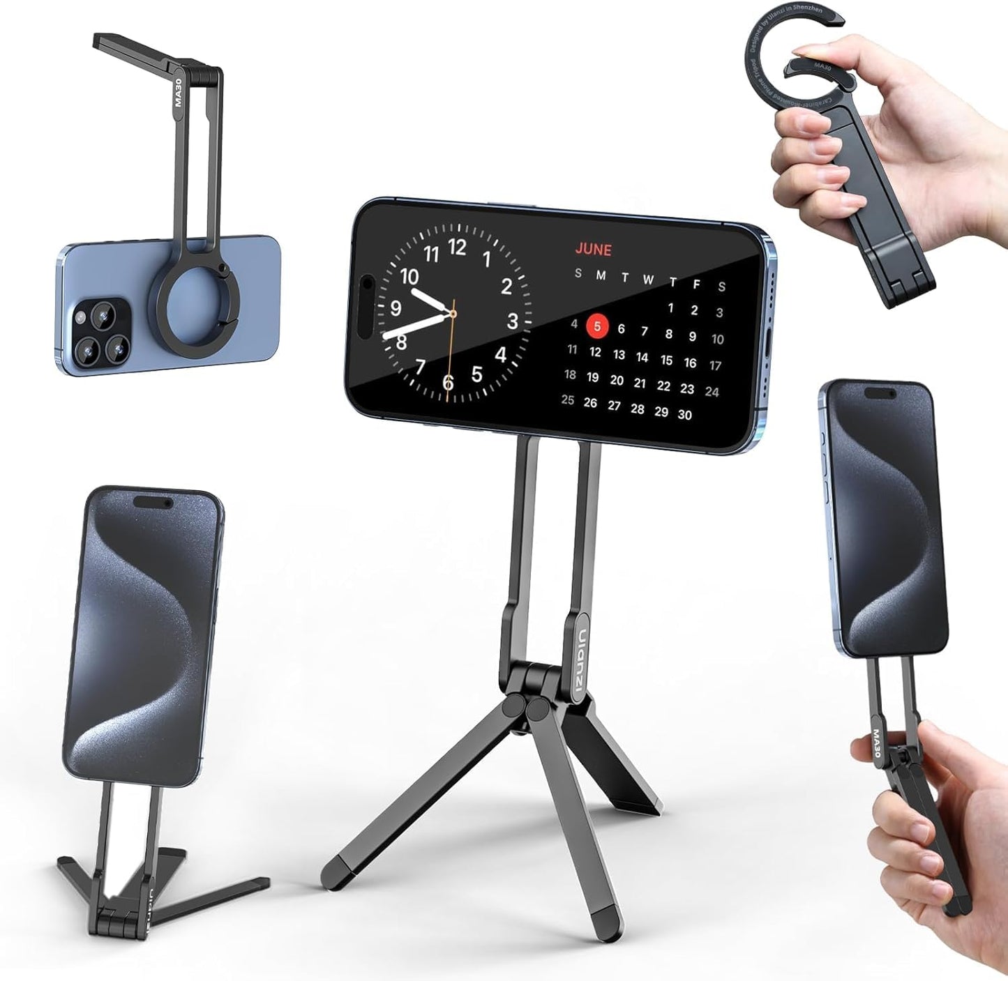 Carabiner-Mounted Phone Tripod
