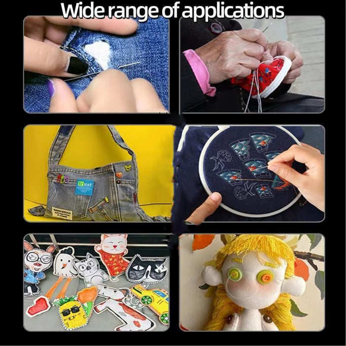 ULTIMATE Big-Eye Needle Set 34 PCS: Thread in Seconds, Craft with Joy! 🧵✨