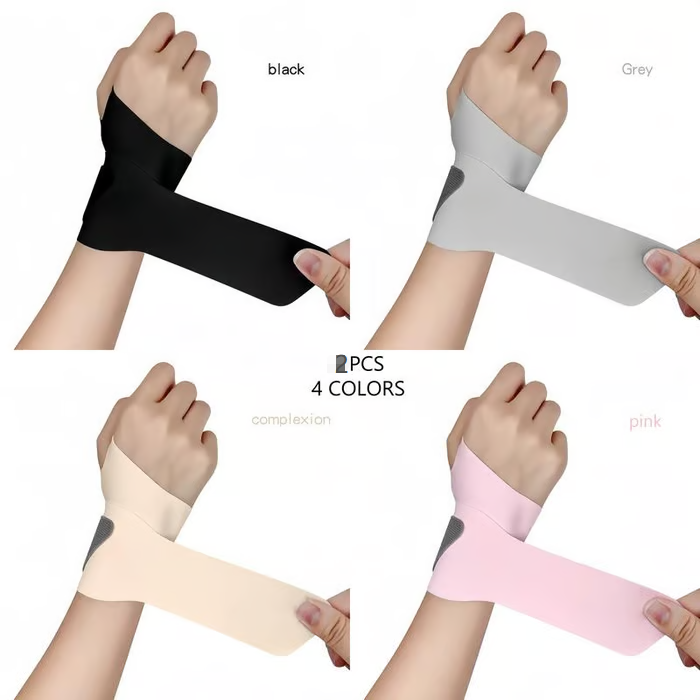 2-Piece Ultra-Thin Elastic Wrist Compression Sleeves