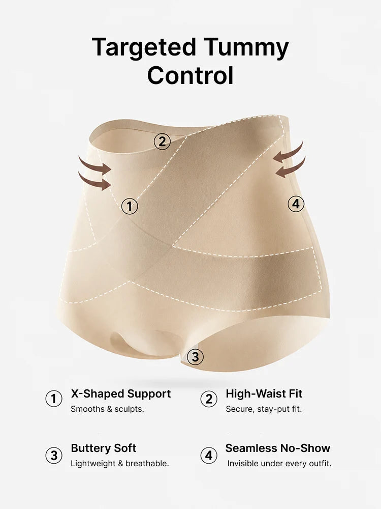 【BUY 1 GET 2 FREE】Women’s High Waist Seamless Briefs Panties