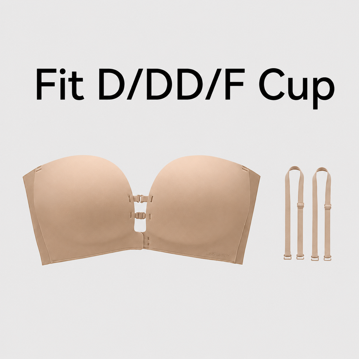 “I Finally Found a Bra That Disappears Under Everything I Wear” 💗-Strapless Front-Closure Push-Up Bra – Anti-Slip Grip