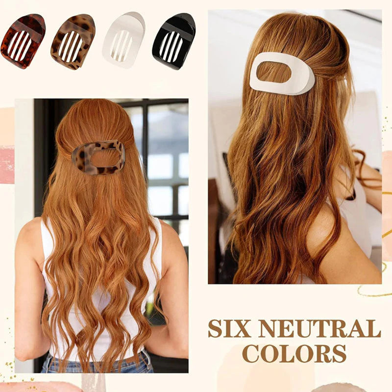 Oval hair clip set
