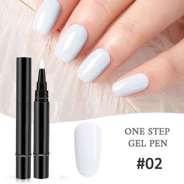 ✨One Step Gel Nail Pen | 3-in-1 No Topcoat UV Nail Polish | Long-Lasting DIY Manicure Pen with Precision Tip🎨
