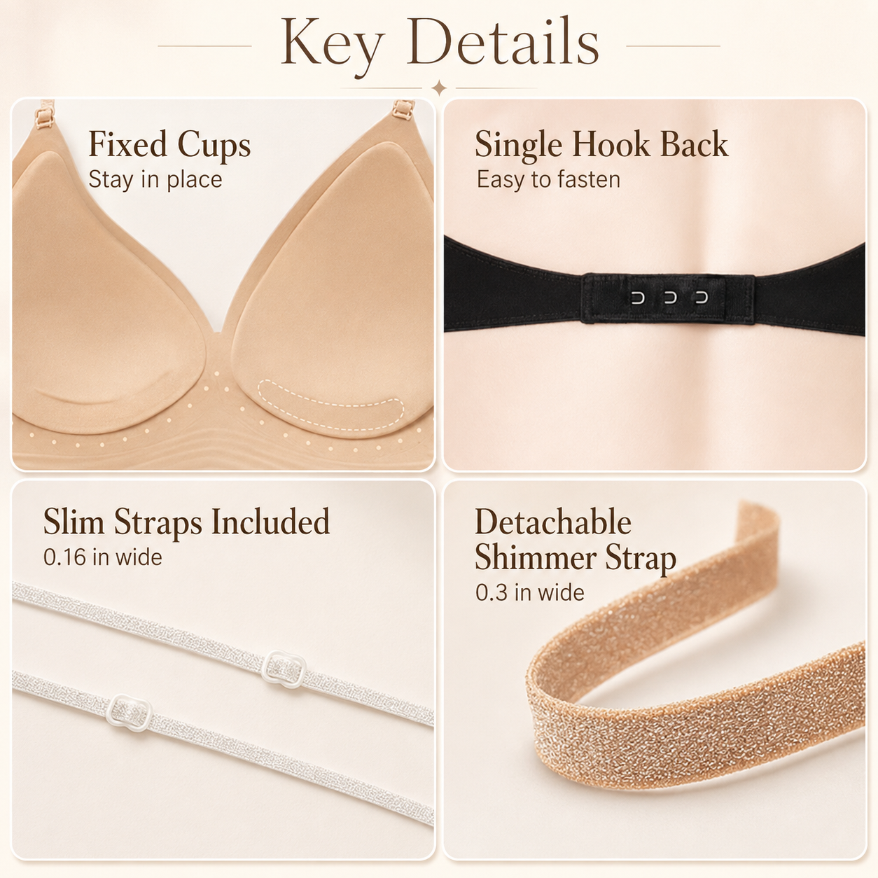 🛍️ Elevate your fit&Stop letting awkward bra straps ruin your cute outfits!🌬️ Seamless Air-Vent Low Back Bra