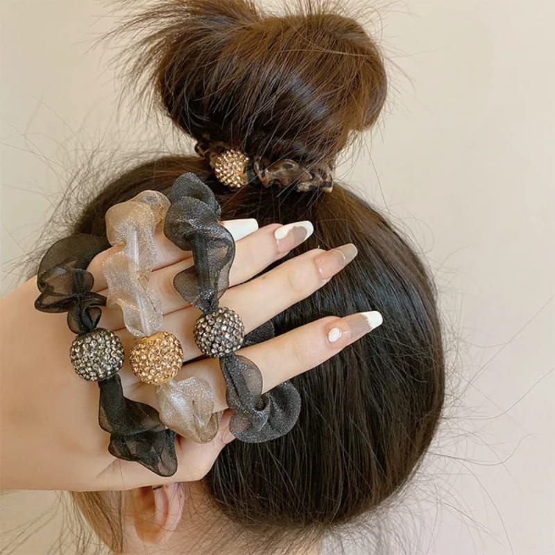💝20 Paisa-Vasool Kits💝Elegant hairbands with rhinestones and net structure💎🎀