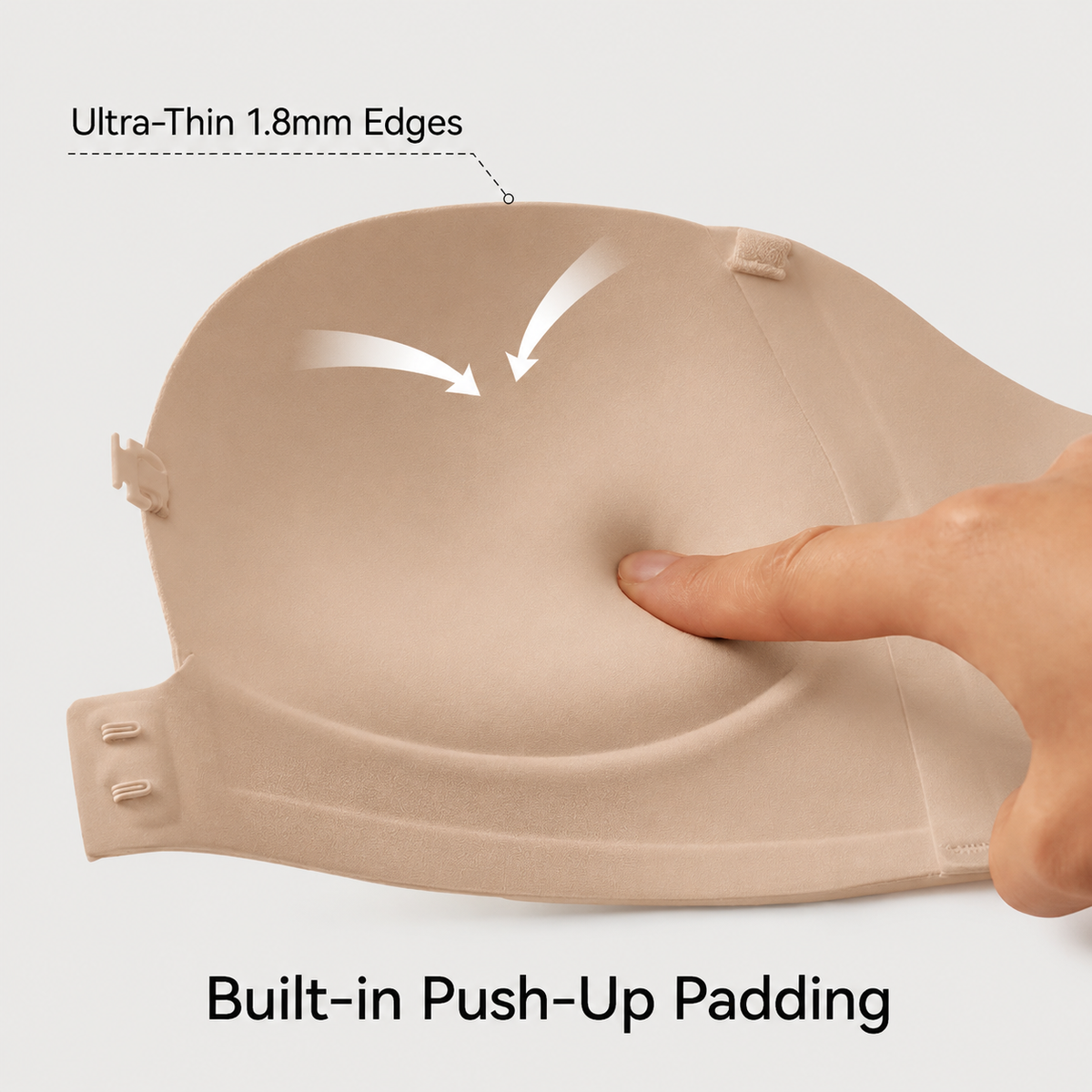 “I Finally Found a Bra That Disappears Under Everything I Wear” 💗-Strapless Front-Closure Push-Up Bra – Anti-Slip Grip