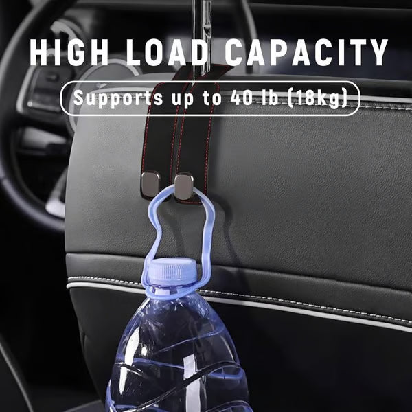 🚗Car Seat Back Alcantara Storage Hook - 💥Double Hook Holder for Convenient Storage(2PCS)