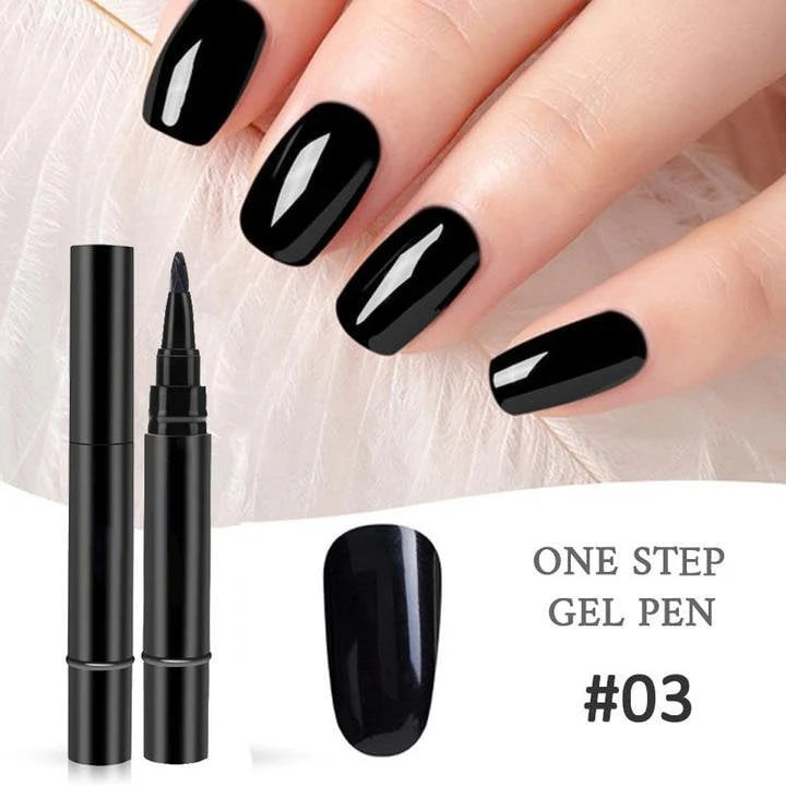 ✨One Step Gel Nail Pen | 3-in-1 No Topcoat UV Nail Polish | Long-Lasting DIY Manicure Pen with Precision Tip🎨