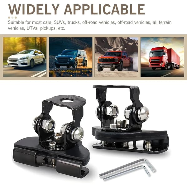 Heavy Duty Adjustable LED Light Bar Brackets（2PCS）
