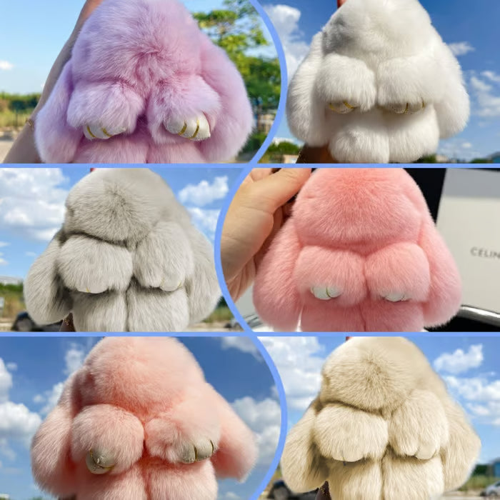 🐰Handmade Fluffy Bunny Charms