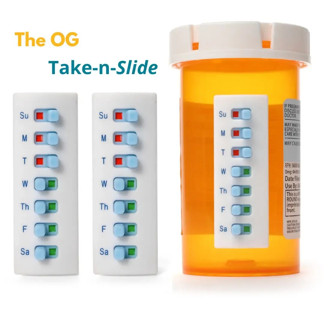 💊Reusable Medication Tracker For Pill, Vitamin & Pet Bottles, Prevent Missed Doses(2PCS)