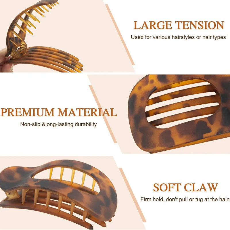 Oval hair clip set