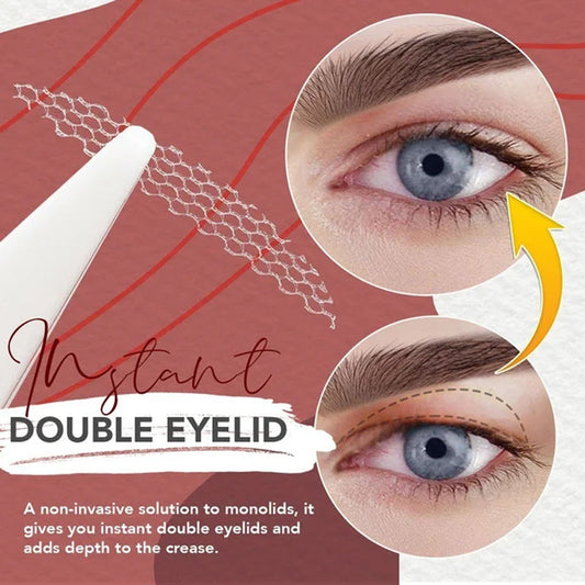 Glue-free invisible double eyelid sticker（(200 stickers 1 set)