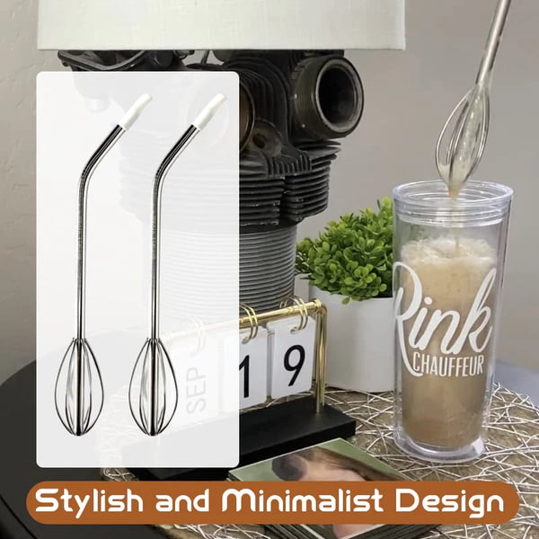 🍹[2-in-1 Innovation] The Whisk Straw✨