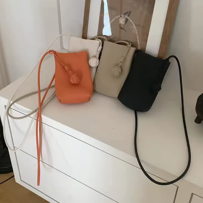 💎 Premium Minimalist Crossbody Phone Purse – Korean Fashion Lightweight Small Shoulder Bag 🌟