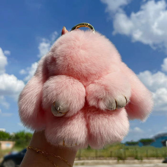 🐰Handmade Fluffy Bunny Charms