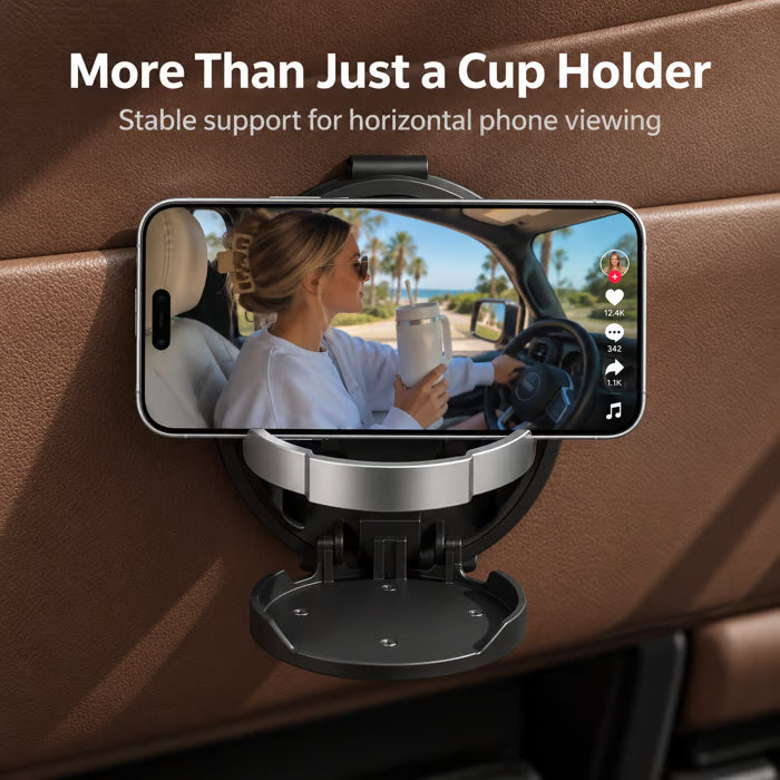 🔥Last Day 50% OFF🚗 Universal Foldable Car Cup Holder with Hook – Space-Saving Drink & Storage Organizer