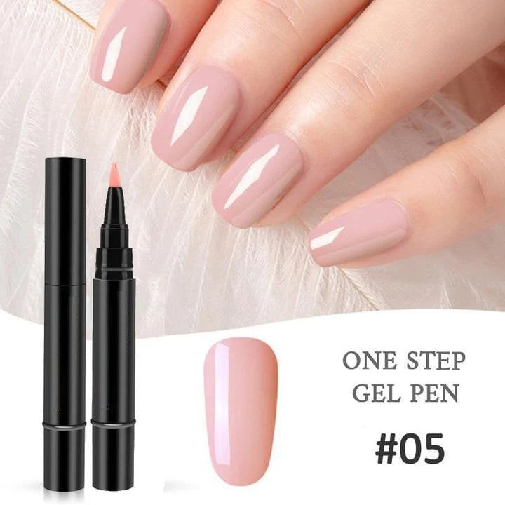 ✨One Step Gel Nail Pen | 3-in-1 No Topcoat UV Nail Polish | Long-Lasting DIY Manicure Pen with Precision Tip🎨