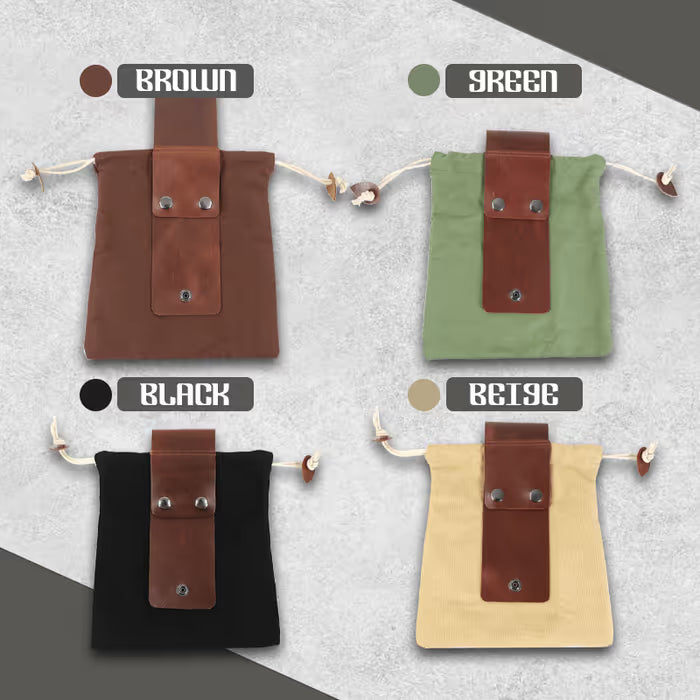🏆75K+ SOLD! Leather Canvas Pouch