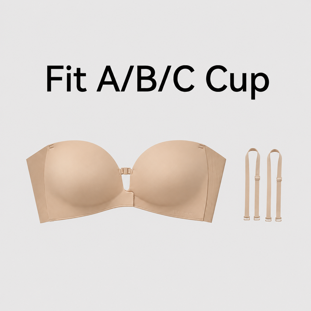 “I Finally Found a Bra That Disappears Under Everything I Wear” 💗-Strapless Front-Closure Push-Up Bra – Anti-Slip Grip