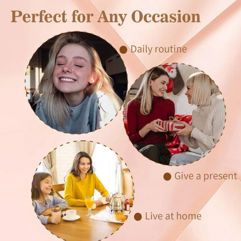 Oval hair clip set