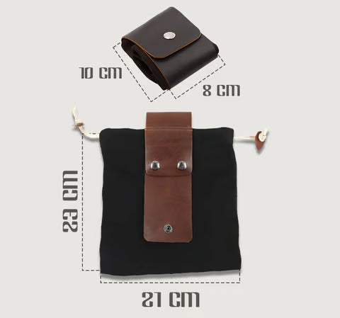 🏆75K+ SOLD! Leather Canvas Pouch