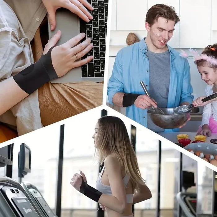 2-Piece Ultra-Thin Elastic Wrist Compression Sleeves