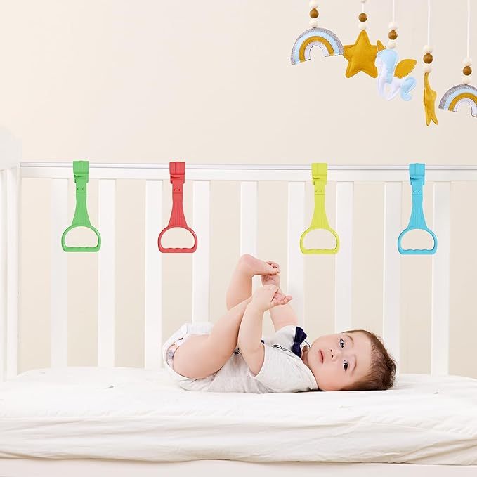 👶🏻Pull Up Ring for Baby Playpen Handle Grip for Toddlers - 2PCS